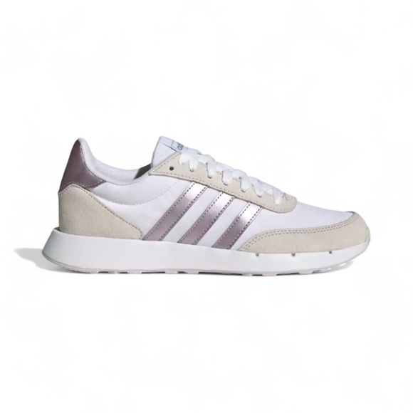 Adidas Run 60s 2.0 Women's Trainers | Size 6.5 | White/Purple/Grey NWT - Picture 1 of 8